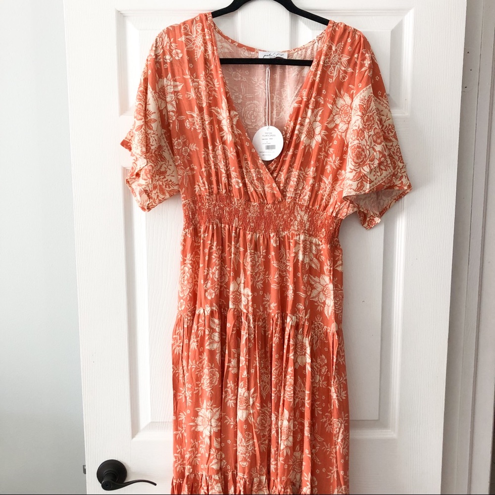 Petal & Pup Orange Maxi Dress - Picture 8 of 8
